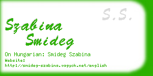 szabina smideg business card